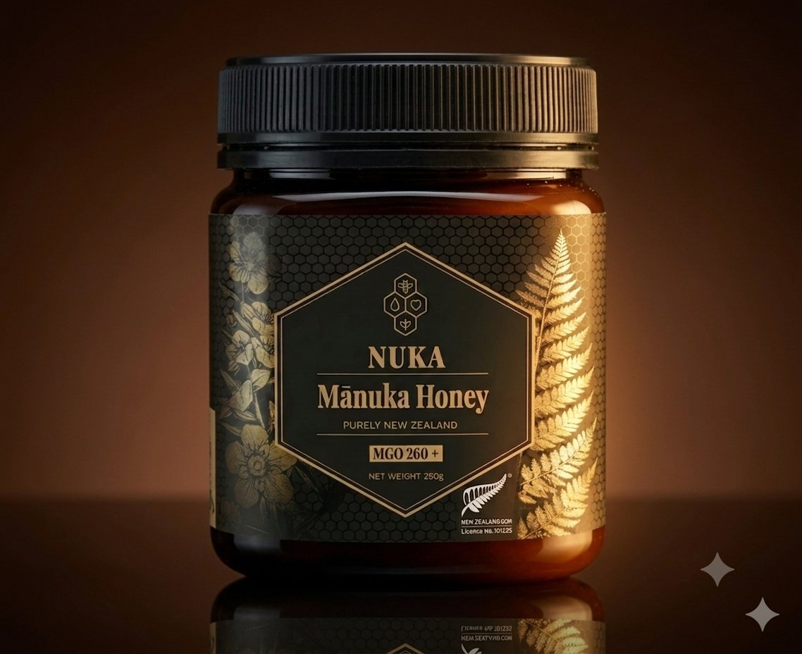 Nuka Mānuka Honey jar